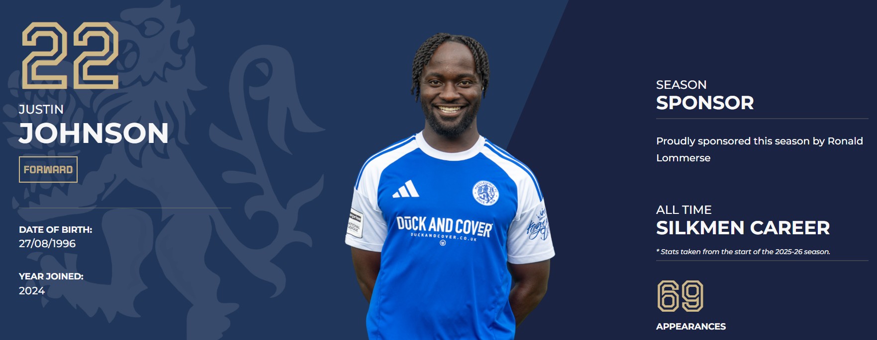 Ronnie met Justin Johnson